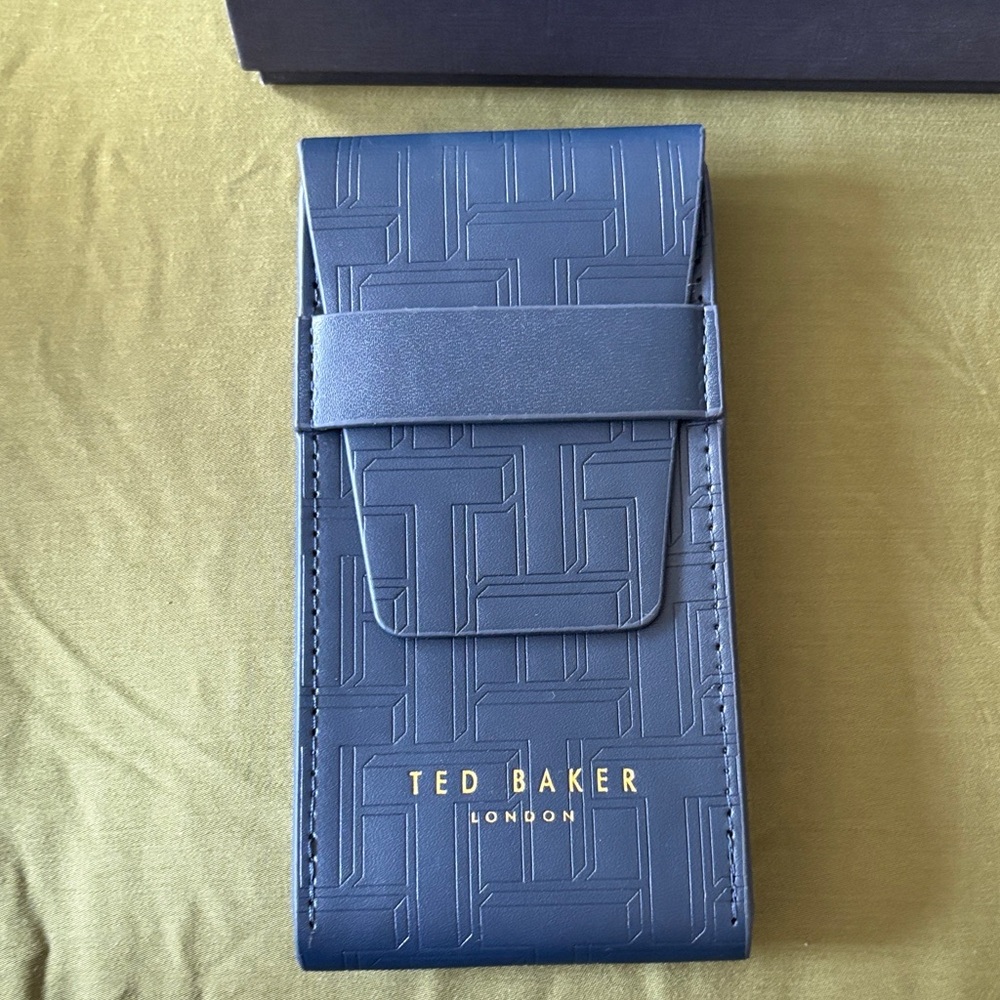 Ted Baker Navy Embossed pouch - Picture 4 of 5